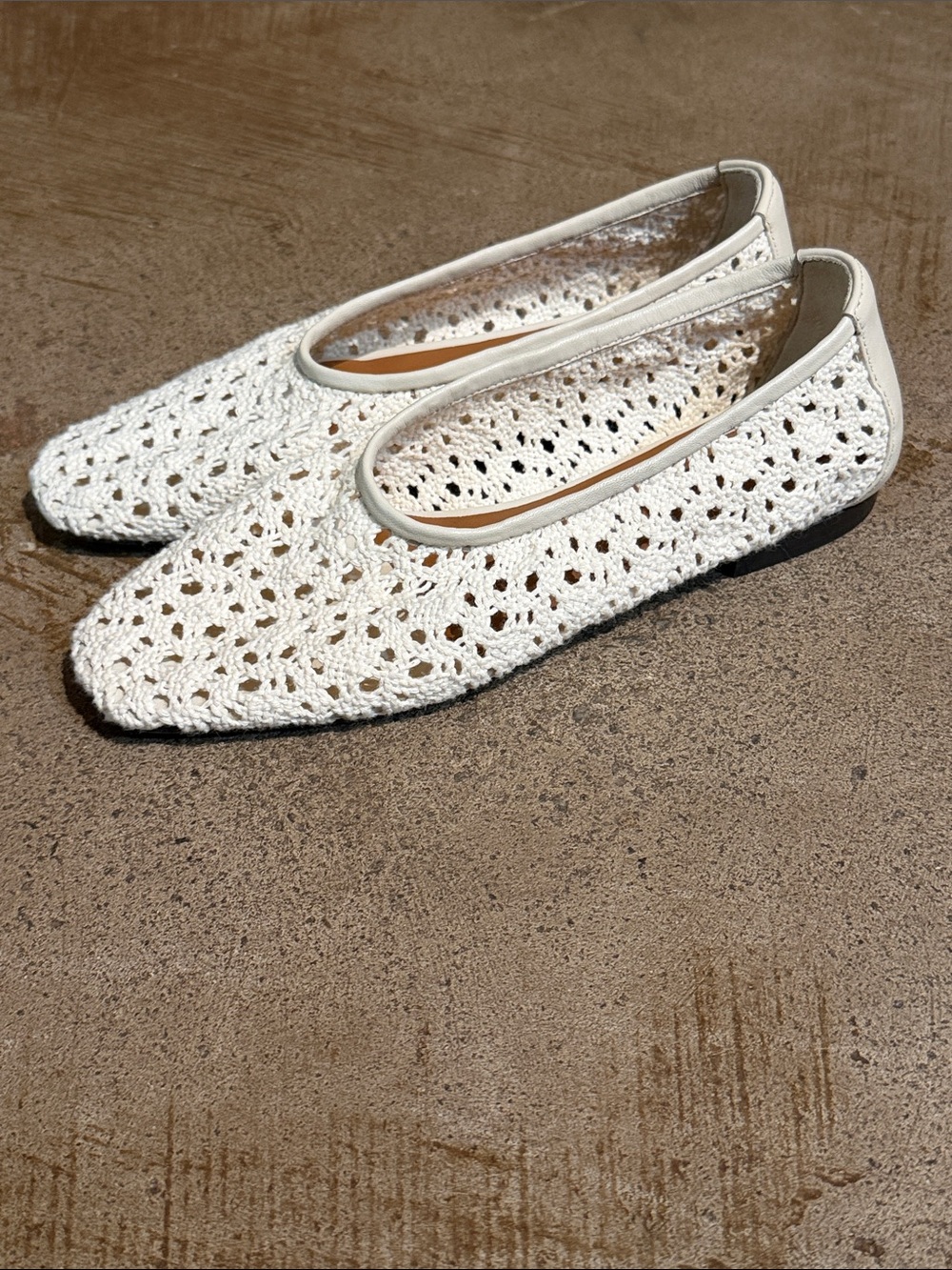 Madewell Crochet and Leather Flats